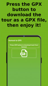 اسکرین شات برنامه Komoot to GPX 3