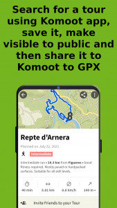 اسکرین شات برنامه Komoot to GPX 2