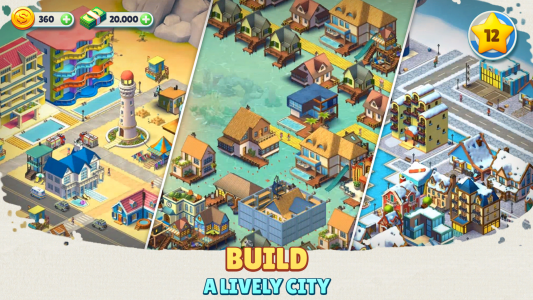 اسکرین شات بازی Cozy Town: Build Explore Game 2