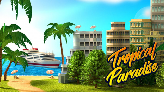 اسکرین شات بازی Tropic Paradise Sim: Town Buil 1