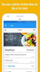اسکرین شات برنامه Calorie Counter & Diet Tracker 2