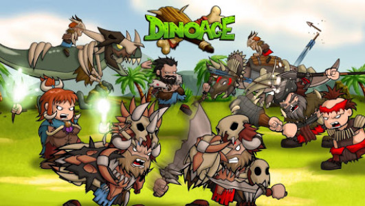 اسکرین شات بازی DinoAge: Prehistoric Caveman & Dinosaur Strategy! 1