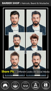 اسکرین شات 2 برنامه Hair Style Maker: Beard Design