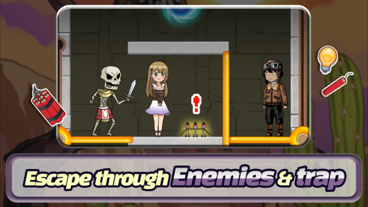 اسکرین شات 2 بازی Puzzle Rescue: Pull the pin