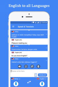 اسکرین شات برنامه Speak and Translate Languages 6