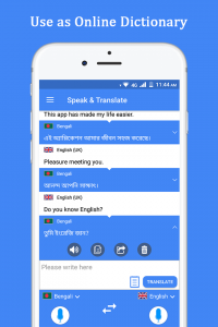 اسکرین شات برنامه Speak and Translate Languages 8