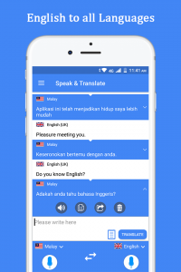 اسکرین شات 6 برنامه Speak and Translate Languages