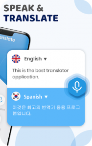 اسکرین شات برنامه Speak and translate - Translate by Voice Typing 3
