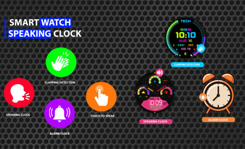 اسکرین شات برنامه Smart Neon Night Voice Clock 1