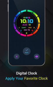 اسکرین شات برنامه Smart Neon Night Voice Clock 3