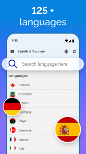 اسکرین شات 4 برنامه Speak and Translate Languages