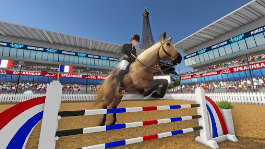 اسکرین شات بازی Real Horse World - Showjumping Stunt Challenge 3D 1