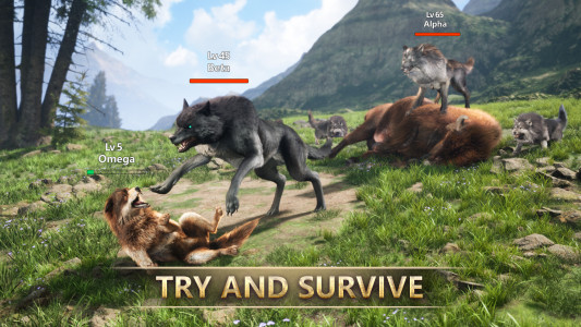 اسکرین شات بازی Wolf Game: Wild Animal Wars 1