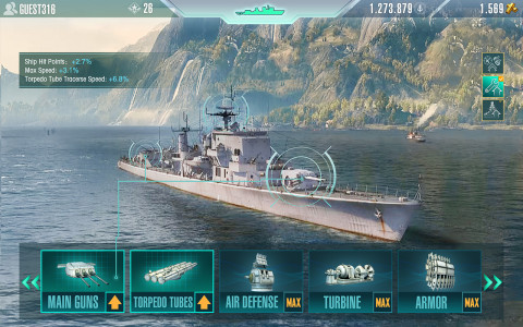 اسکرین شات بازی Battle Warship: Naval Empire 3