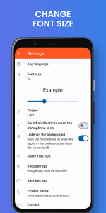 اسکرین شات برنامه SpeechTexter - Speech to Text - تبدیل صوت به متن 4