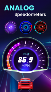 اسکرین شات 3 برنامه GPS Speedometer: Speed Tracker