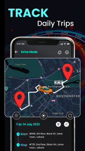 اسکرین شات 4 برنامه GPS Speedometer: Speed Tracker