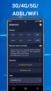 اسکرین شات برنامه SpeedTest: Internet Speed Test 4
