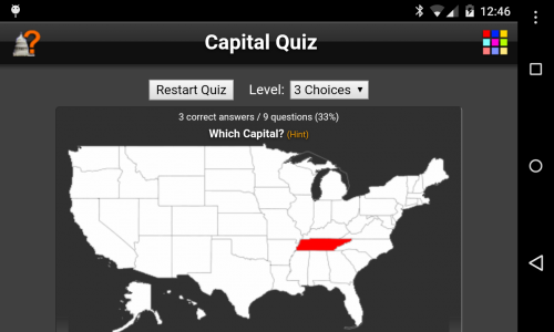 اسکرین شات بازی Capital Quiz Lite 4