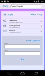 اسکرین شات برنامه Group Mail Lite 3