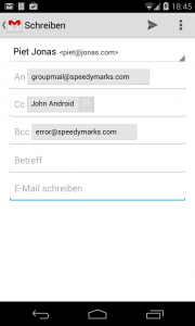 اسکرین شات برنامه Group Mail Lite 6