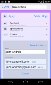 اسکرین شات برنامه Group Mail Lite 4