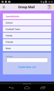 اسکرین شات برنامه Group Mail Lite 1