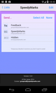 اسکرین شات برنامه Group Mail Lite 2