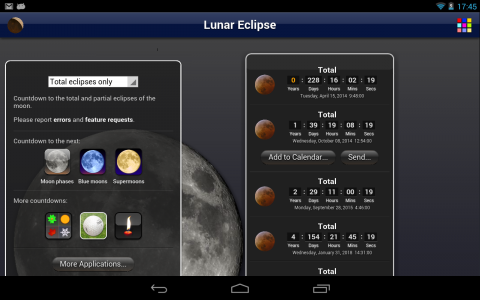 اسکرین شات برنامه Lunar Eclipse Lite 8
