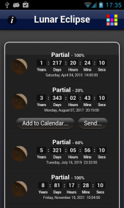 اسکرین شات برنامه Lunar Eclipse Lite 3