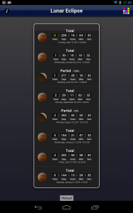 اسکرین شات برنامه Lunar Eclipse Lite 5