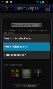 اسکرین شات برنامه Lunar Eclipse Lite 2