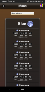 اسکرین شات برنامه Moon Phases 5