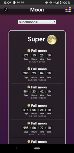 اسکرین شات برنامه Moon Phases 6