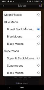 اسکرین شات برنامه Moon Phases 3