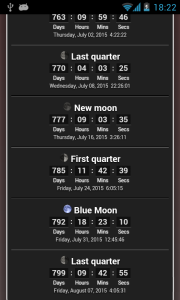 اسکرین شات برنامه Moon Phases 7