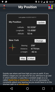 اسکرین شات 1 برنامه My Position Lite