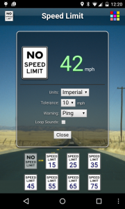 اسکرین شات برنامه Speed Limit Lite 7