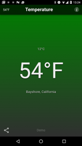 اسکرین شات برنامه Temperature 1