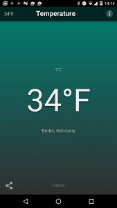 اسکرین شات برنامه Temperature 5