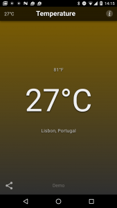 اسکرین شات برنامه Temperature 4