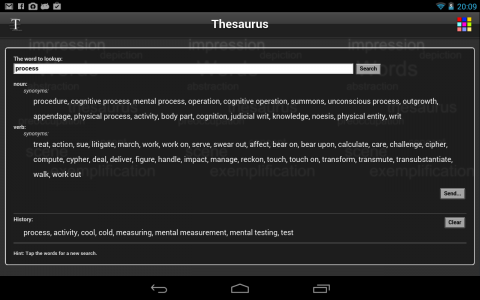 اسکرین شات برنامه Thesaurus 7