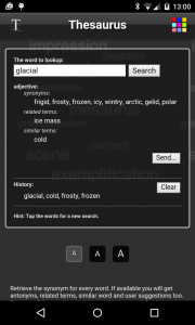 اسکرین شات برنامه Thesaurus 4