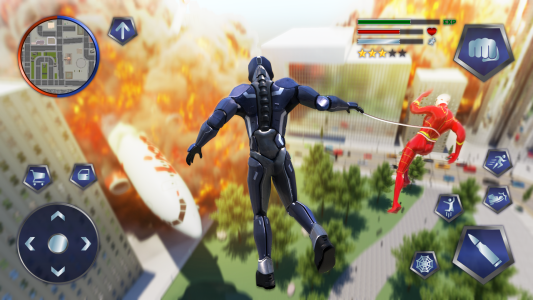 اسکرین شات 3 بازی Rope Hero Gangster Crime City