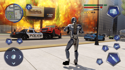 اسکرین شات 4 بازی Rope Hero Gangster Crime City