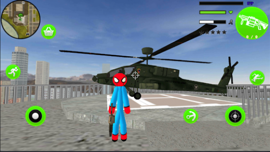 اسکرین شات بازی Flying-Spider StickMan Rope Hero Strange Gangster 1
