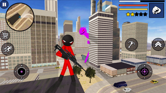 اسکرین شات بازی Spider Stickman Rope Hero 2 - Vegas Gangster Crime 6