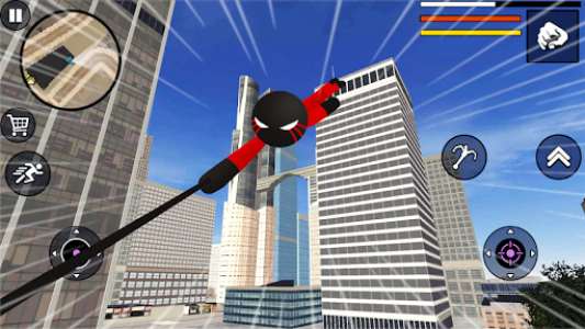 اسکرین شات بازی Spider Stickman Rope Hero 2 - Vegas Gangster Crime 3