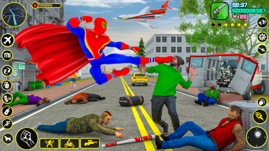 اسکرین شات بازی Spider Hero Games Rope Hero 3