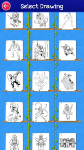 اسکرین شات بازی spider super heroes coloring game of woman 5
